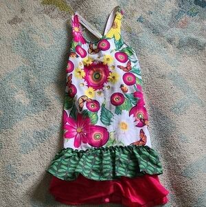 Desigual Multicolor Floral Kids Dress
